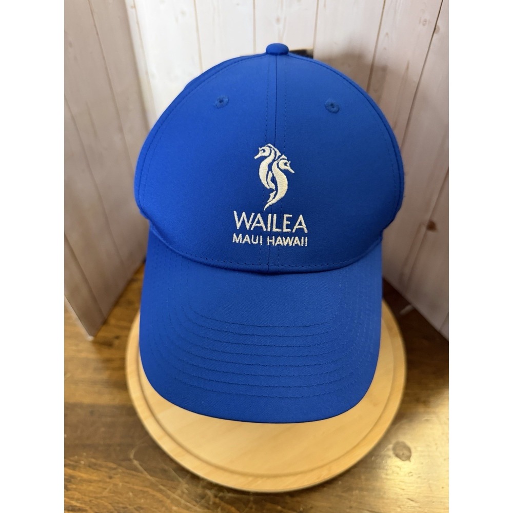 Wailea Golf Club Hat Cap Strap Back Nike Drifit Blue M/L Adjustable Hawaii New